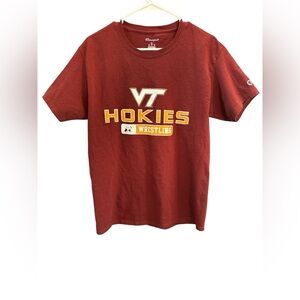 EUC Virginia Tech Hokies Wrestling T-Shirt Maroon Champion Unisex Medium